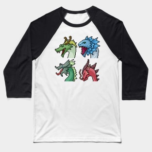 dinosaurs pixels Baseball T-Shirt